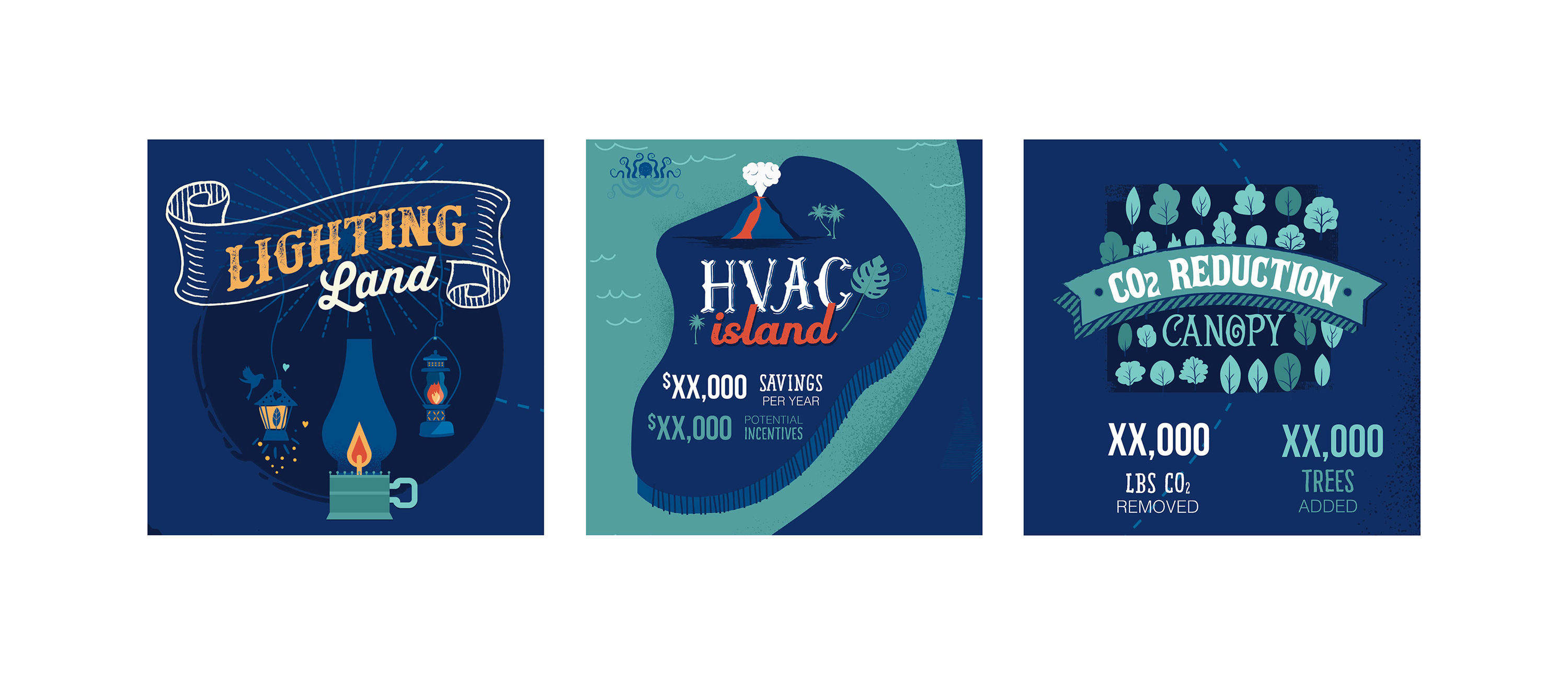 TVA Treasure Hunt Illustrations TVA Treasure Hunt Illustrations